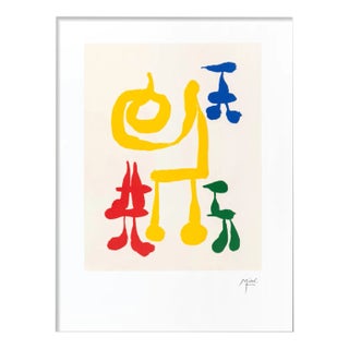 Joan Miro, Surrealist Composition II: Parler Seul, 1970s, Lithograph on Rivoli Paper For Sale