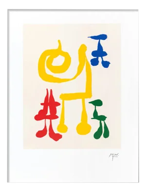 Joan Miro, Surrealist Composition II: Parler Seul, 1970s, Lithograph on Rivoli Paper