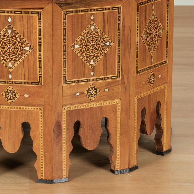 Antique Moroccan Inlaid Table With Tray Top For Sale - Image 11 of 13