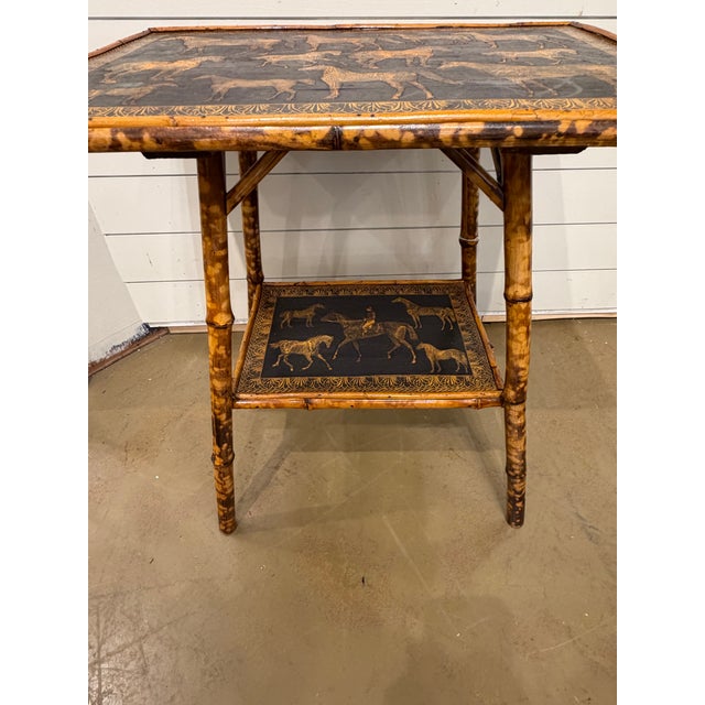 19th Century English Decoupage Side Table For Sale - Image 9 of 9
