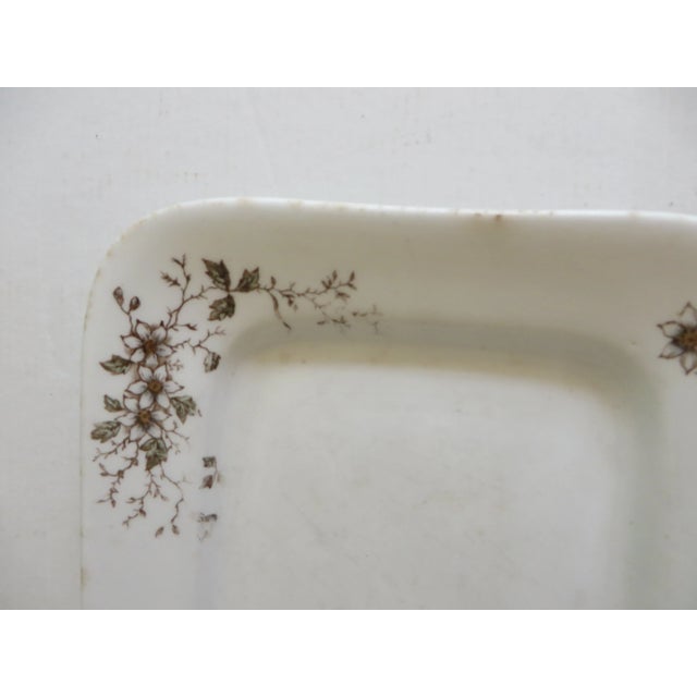 Antique Transfer Small Rectangular Platter by Maddock & Co Burslem