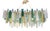 Monumental Rectangular Strip Listelli Murano Glass Chandelier by Simoeng For Sale