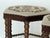 This hexagonal stools is upholstered in a hand-worked needlepoint tapestry, dated to the 1950s. Each top depicts a central...