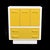Space Age Broyhill Chapter One Yellow and White Gentlemen's Chest Dresser For Sale - Image 14 of 15