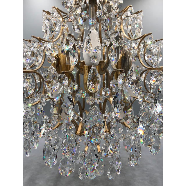Vintage Chandelier in Lead Crystal, Italy, 1960s For Sale - Image 17 of 18