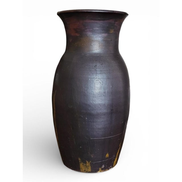 Important stoneware vase by Lucien Arnaud Height 36 cm Diameter 18 cm I have official proof of authenticity such as...
