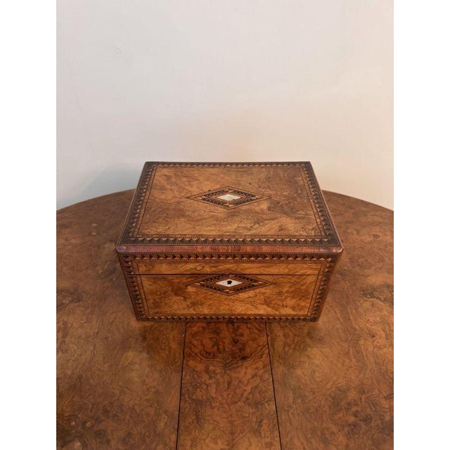 Antique Victorian Tunbridge Ware Vanity Box, 1880, Set of 10 For Sale - Image 4 of 12