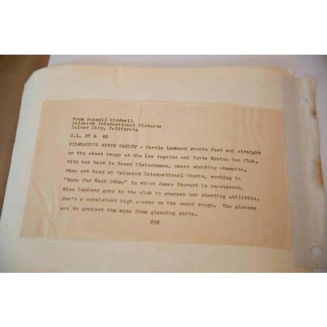 1930s Vintage Carole Lombard Photograph Shooting For Sale - Image 5 of 7