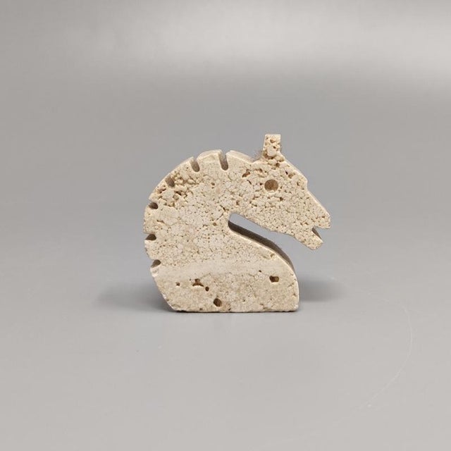 Stone Travertine Horse Sculpture by Mari for F.lli Mannelli For Sale - Image 7 of 8