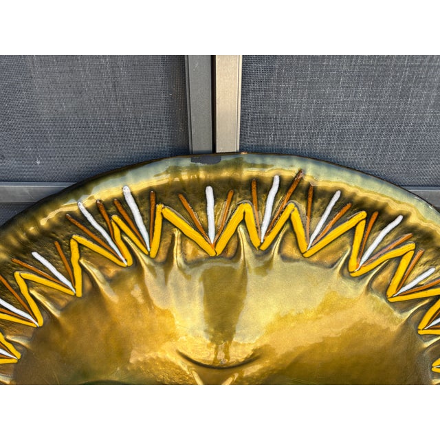 1960s 1960s Italian Modern Enameled Sun Sculpture For Sale - Image 5 of 11