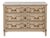 French Neoclassical Style New York Commode / Chest With Bronze & Travertine Top For Sale