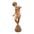 Large Fruitwood Carved Figure of Pan, Classical Mythological Wood Sculpture For Sale
