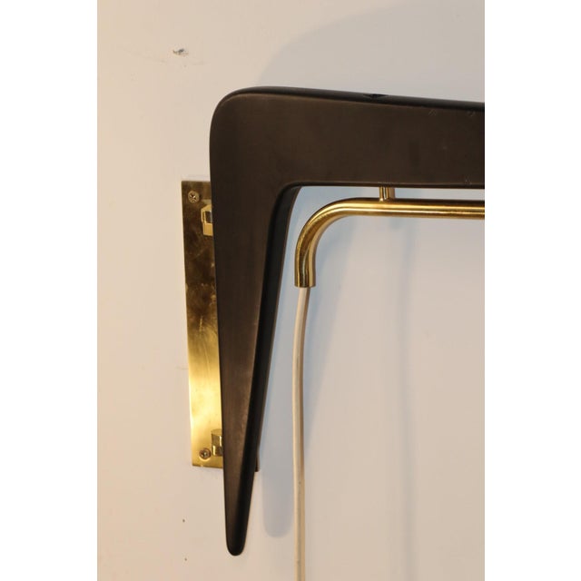 241P Wall Light in Acrylic Glass, Teak, and Brass from Robert Mathieu, 1950s For Sale - Image 13 of 18