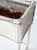 Antique White Wicker Plant Stand With Removable Metal Liner For Sale - Image 10 of 18