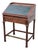 1990s Lexington Palmer Home Mahogany Slant Front Leather Top Architect Drafting Table Standing Desk For Sale