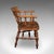 Pair of Antique Country House Captain's Chairs, English, Smoker's Bow, Victorian For Sale - Image 6 of 12