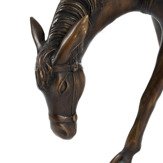 Chinese Bronze Rider on Horseback Sculpture Figurine Equestrian Asian Art For Sale In Greensboro - Image 6 of 9