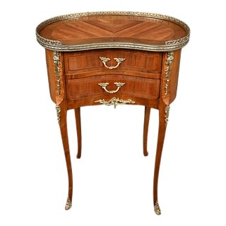Small Transition Marquetry Coffee Table, 1940 For Sale