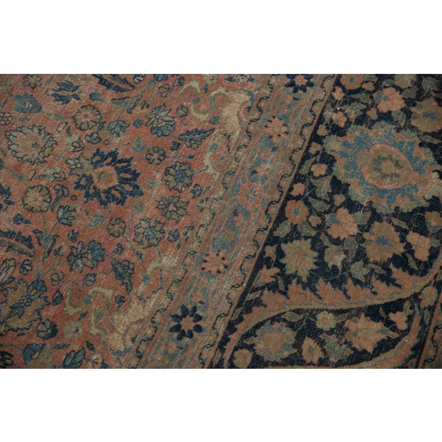 Vintage Distressed Tabriz Rug - 13'3" X 18'1" For Sale In New York - Image 6 of 13