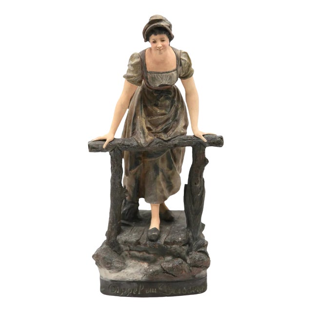 Appel Au Passeur by J. Le Guluche in Terracotta For Sale