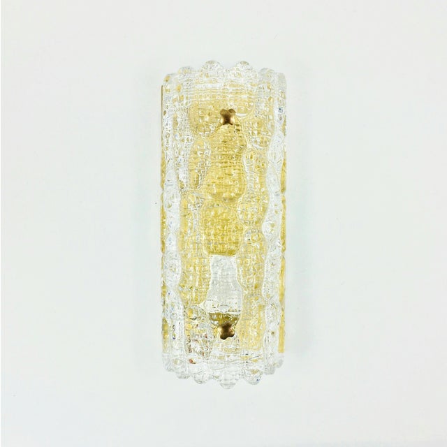 Stunning scandinavian mid century wall light designed by carl fagerlund for swedish orrefors ('gefion' model, 1960s)....