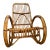 A Vintage Bamboo and Rattan Rocking Chair, in the Franco Albini Style. For Sale