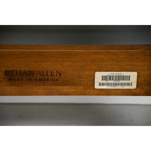 1990s Refinished Ethan Allen Cherry American Impressions Queen Bed For Sale - Image 9 of 9
