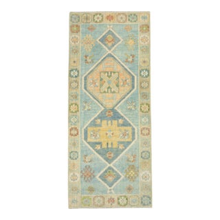 Turkish Oushak Rug 2'8" x 6'6" #18002 For Sale