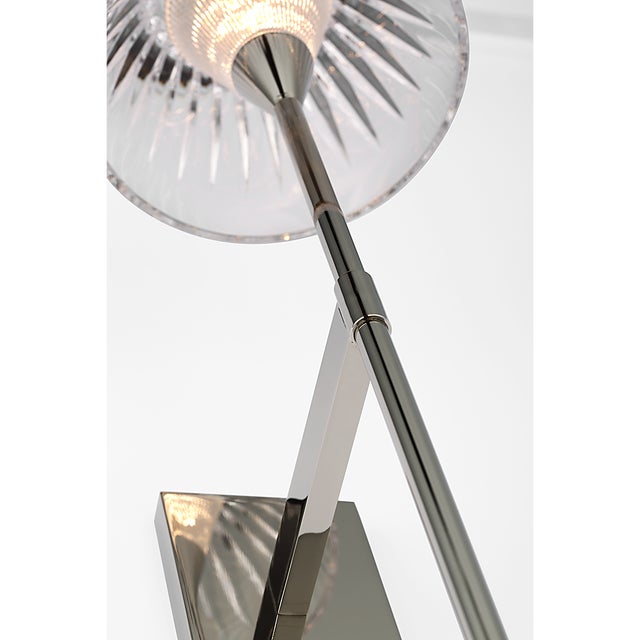 Waterford for Visual Comfort Signature Blaze 19" Tail Sconce in Polished Nickel with Clear Crystal For Sale - Image 10 of 13