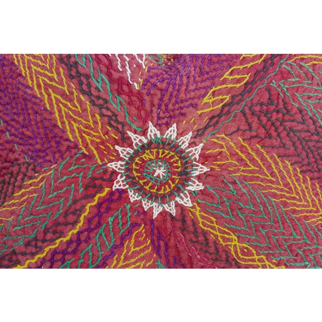 Ruby Sindh Sami Square Pillow For Sale - Image 4 of 8