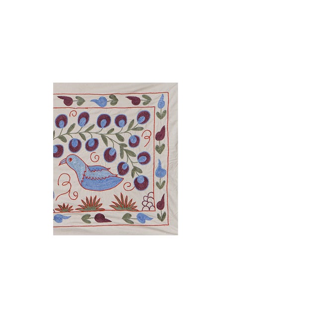 "Vintage Suzani from Samarkand, circa 1900s. Dimension; 20'' x 37" inches /51 x 94 cm / 1'7'' x 3'1'' Material: 100%...