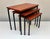 A rare set of three nesting tables designed by Cees Braakman for Pastoe in the Netherlands in the 1950s. Comprising three...