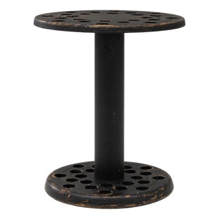 20th Century French Black Patinated Wooden Cane Stand For Sale