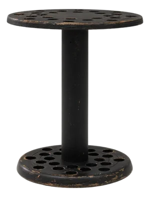 20th Century French Black Patinated Wooden Cane Stand