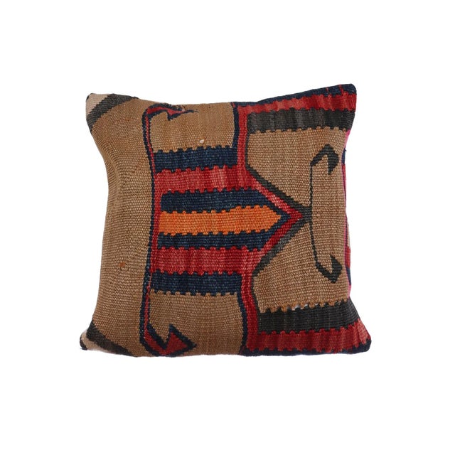 Decorative Kilim Pillow Cover For Sale - Image 4 of 4