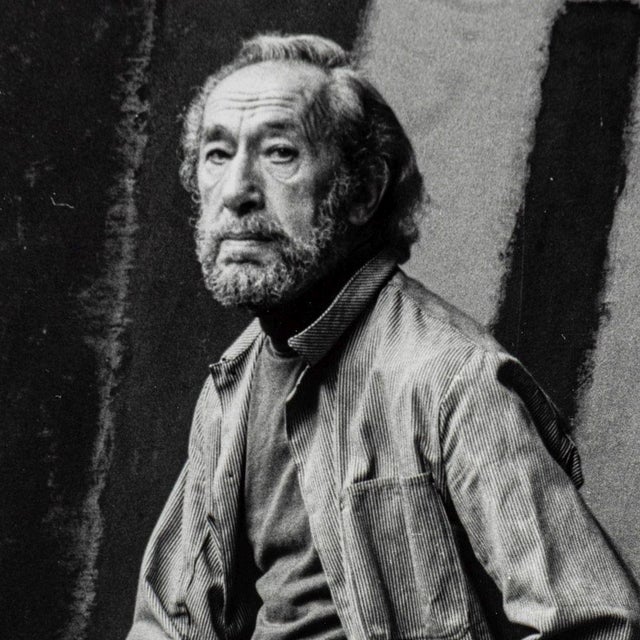 Anne Sager (American, 1930-2024), Portrait of John Opper, Gelatin Silver Print, depicting the painter John Opper...