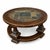 1980s Round Coffee Table in Stone and Wood, 1980s For Sale - Image 5 of 5