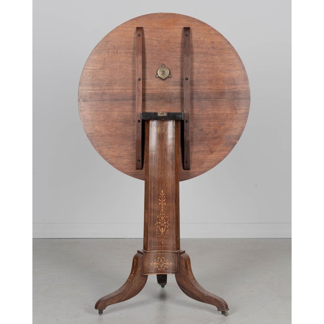 French French Restauration Style Tilt-Top Guéridon or Center Table For Sale - Image 3 of 9