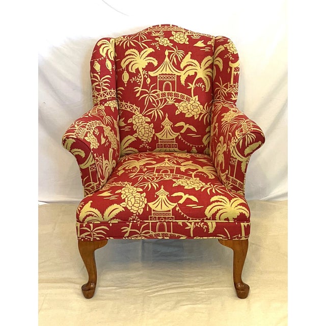 At a height of only 34 inches tall, this petite chair might more accurately be classified as an accent chair or a club...