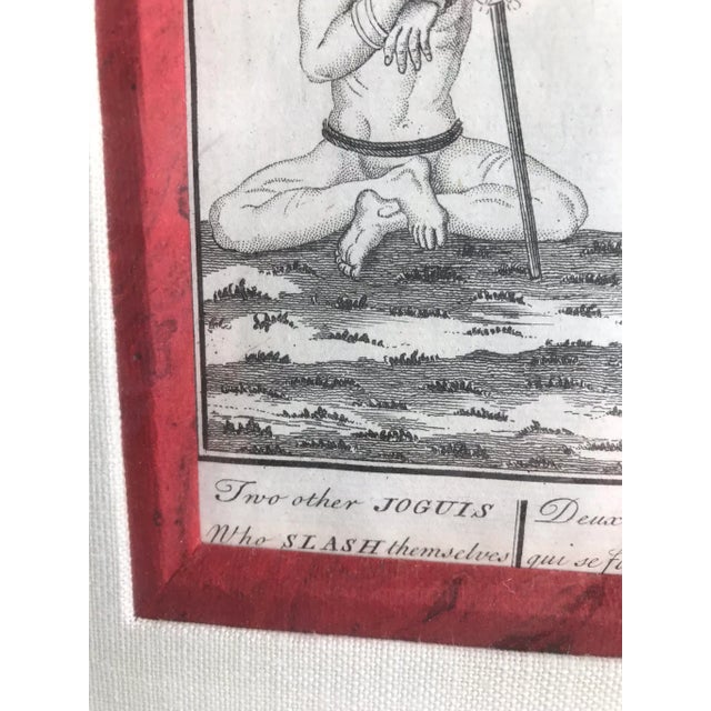 Textile 18th Century Antique Bernard Picart "Two Yogis" Etching Print For Sale - Image 7 of 12