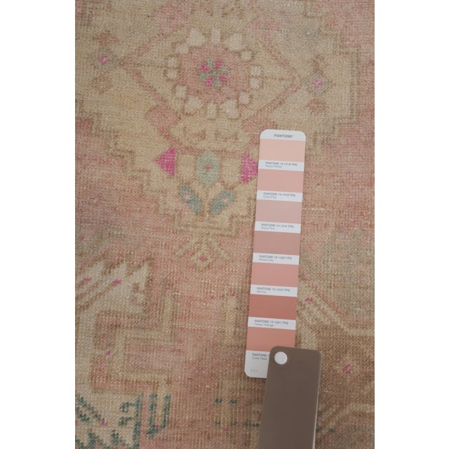Faded Turkish Small Rug Carpet - Kitchen Rug For Sale - Image 11 of 11