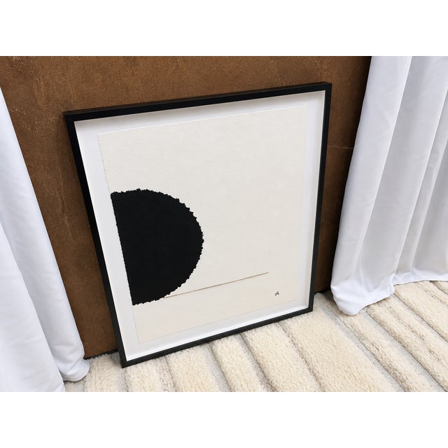 Restoration Hardware Rh John Mayberry "Stage Fright" – Framed Fine Art | Print Black Frame | Archival Fine Art Print | Contemporary Abstract Expressionism For Sale - Image 4 of 16