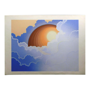 1980s Richard Gilbert "Day of the Still Sun" Hand Signed Serigraph Fine Art