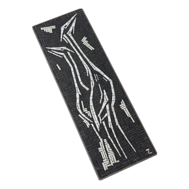 Mid-Century Modern Mosaic Birds Wall Plate by R. Zimmermann for Ritter, 1950s For Sale