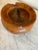 Brown Vintage 1970s Live Edge Handcarved Olivewood Burl Bowl For Sale - Image 8 of 11