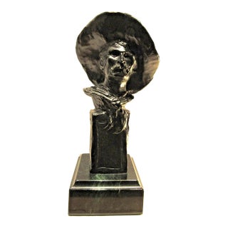 1980s Bronze Bust of the Sergeant After Frederick Remington, American, 1861-1909 For Sale