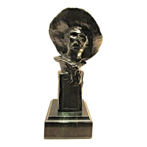 1980s Bronze Bust of the Sergeant After Frederick Remington, American, 1861-1909