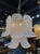 Pretty modern Murano clear granola glass bell shape chandelier. Murano bell chandeliers are hand‑blown Venetian glass...