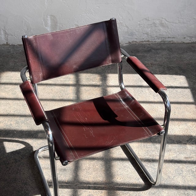 Matteo Grassi MG5 Leather Chair by Matteo Grassi, 1970 For Sale - Image 4 of 16
