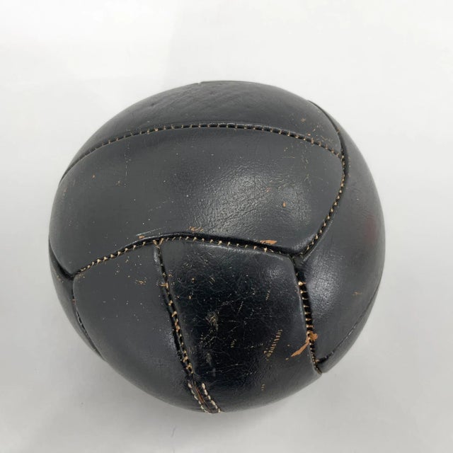 Vintage Leather Training Ball, 1930s For Sale - Image 4 of 6